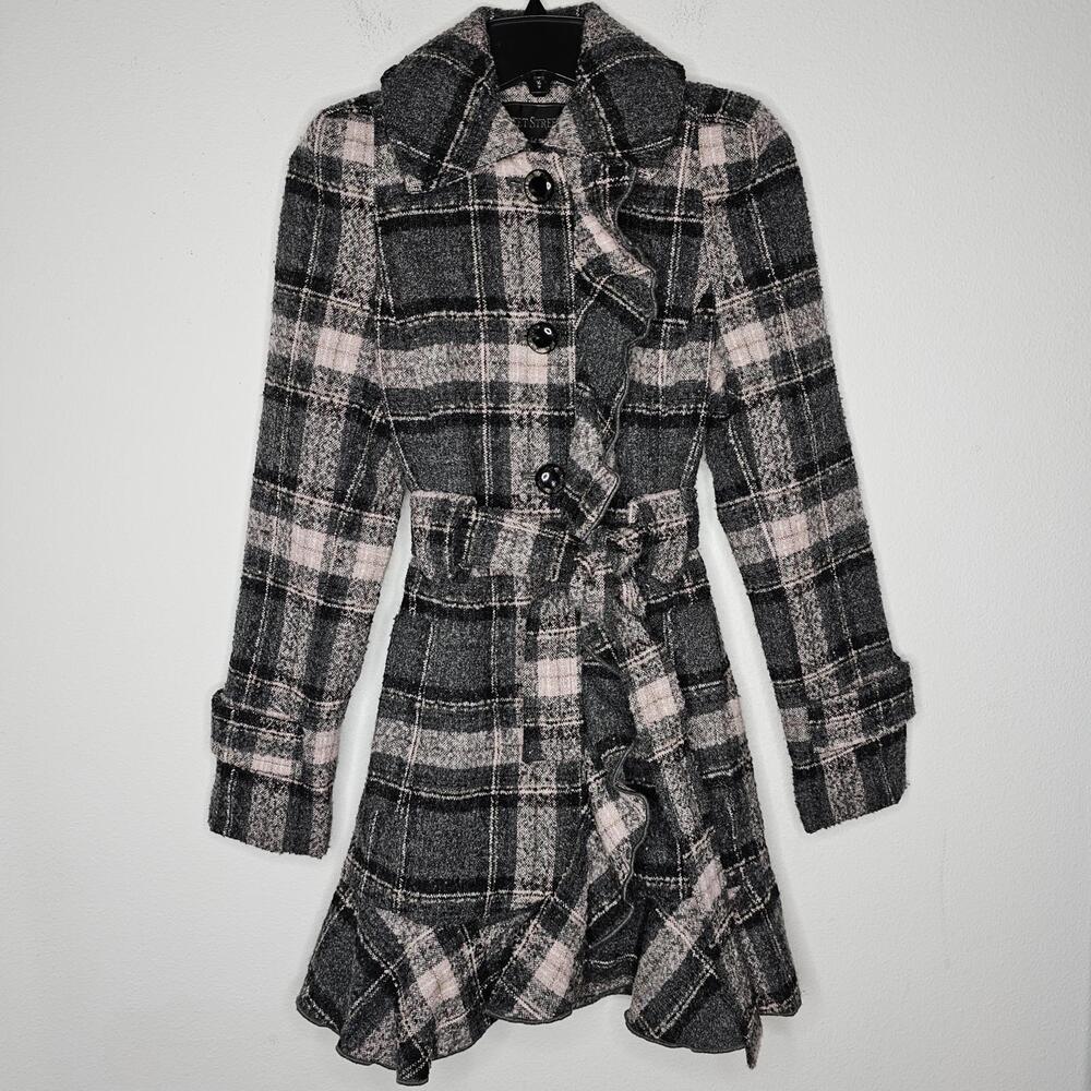 NWT Fleet Street LTD Women's Gray/Pink Coat Size XS